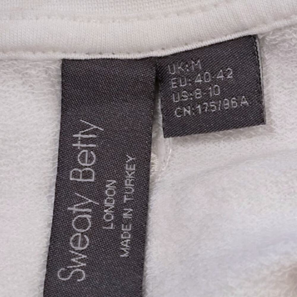Sweaty Betty After Class Crop Sweatshirt in Lily White – EUC Size Medium - Picture 4 of 5